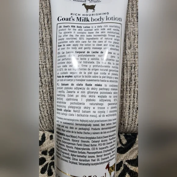 Barwa Goat's Milk Body Lotion -250 Ml. MADE IN POLAND - Picture 3 of 3